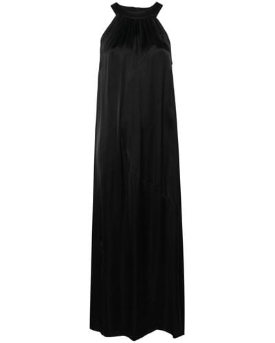 Societe Anonyme Kathleen Maxi-jurk Met Geborduurd Logo - Zwart