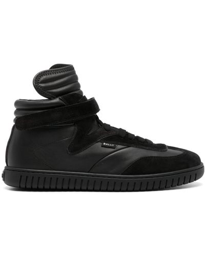 Bally Parrel Leather Hi-top Sneakers - Black