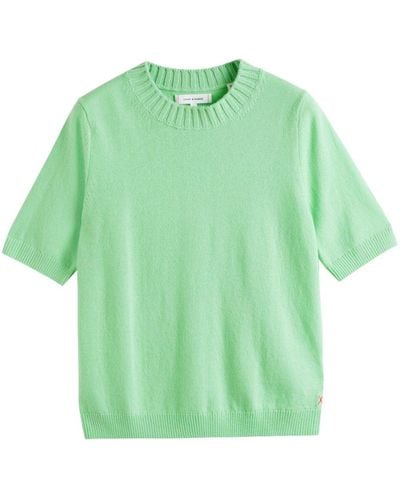 Chinti & Parker Crew-neck Knitted T-shirt - Green