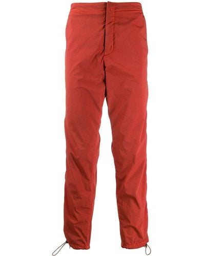 Heron Preston Side Zipped Pants - Red
