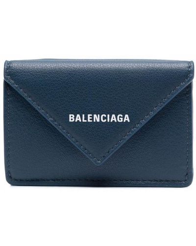 Balenciaga ペーパー ミニウォレット - ブルー