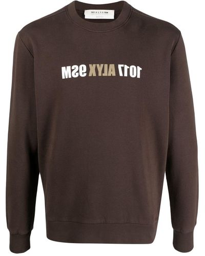 1017 ALYX 9SM Logo-print Sweatshirt - Brown