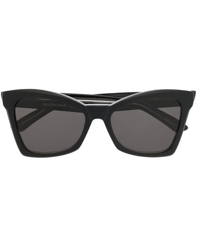 Balenciaga Gafas de sol con montura estilo mariposa - Negro