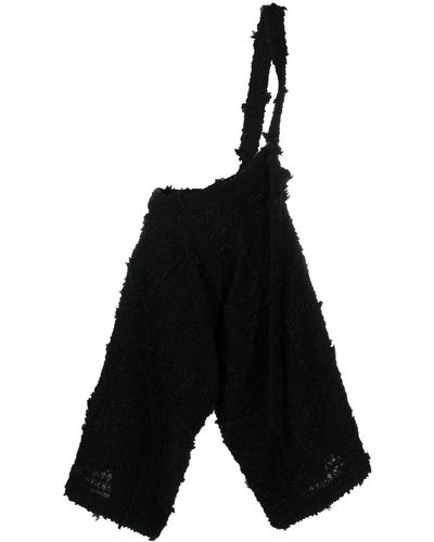 Y's Yohji Yamamoto Cropped Broek - Zwart