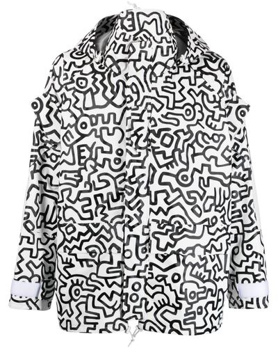 Junya Watanabe X Keith Haring グラフィック ジャケット - ホワイト