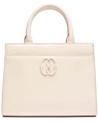 Bally Logo-plaque Leather Tote Bag - Natural