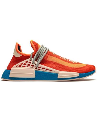 adidas X Pharrell Williams Hu Nmd Ntwrk "extra Eye" Sneakers - Orange