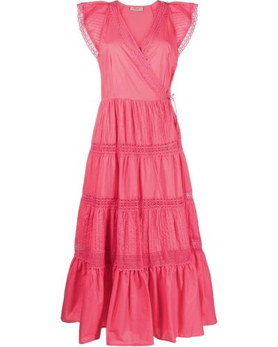 Twin Set Kleid mit Rüschendetail - Pink