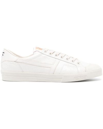 Tom Ford Jarvis Leather Sneakers - White