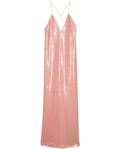 N°21 Sequin-embellished Maxi Dress - ピンク