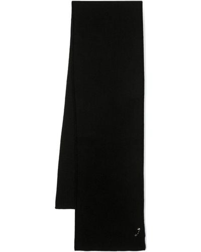Versace セーフティピン ニットスカーフ - ブラック