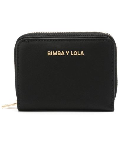 Bimba Y Lola Cartera con letras del logo - Negro