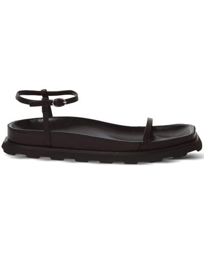 Proenza Schouler Forma Leather Sandals - Black