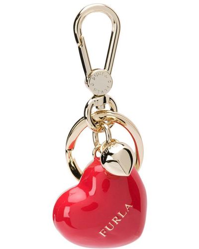 Furla 3d Heart Keychain - Red