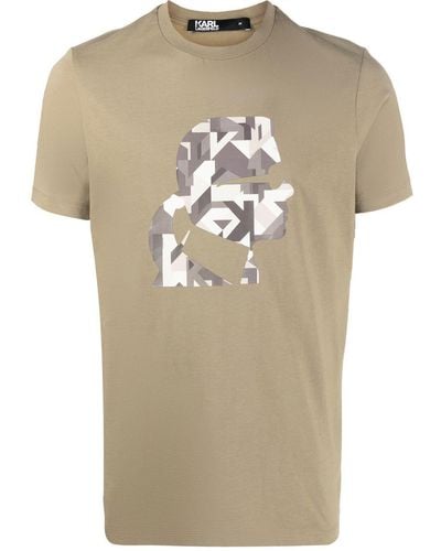 Karl Lagerfeld Kamo Profile Tシャツ - グリーン