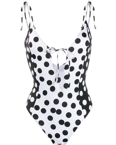 Sian Swimwear 'Lucia' Badeanzug mit Punkten - Mehrfarbig