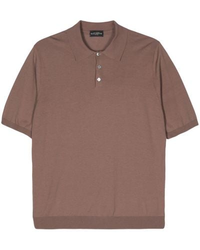 Ballantyne Cotton Polo Shirt - Brown