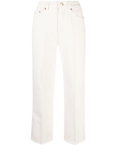 MICHAEL Michael Kors Pantalon en coton à patch logo - Blanc