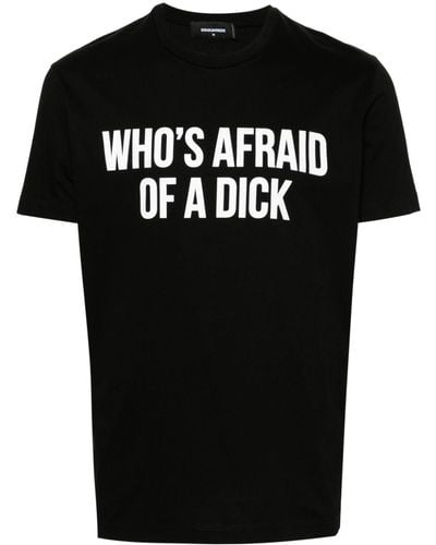 DSquared² スローガン Tシャツ - ブラック