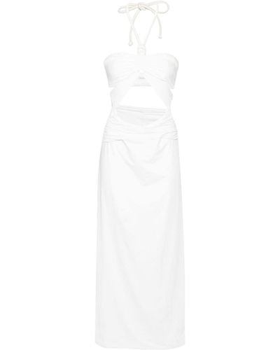 Maygel Coronel Migramah Cut-out Dress - White