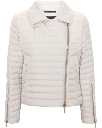 Moorer Padded Quilted Jacket - Natural