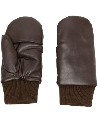 Jakke A Milla Ribbed-cuffs Gloves - Brown