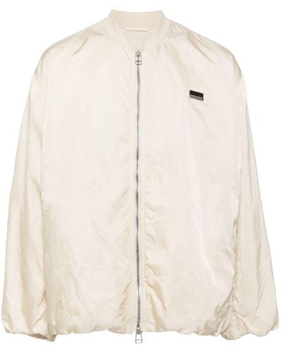 OAMC Bacchus Logo-plaque Bomber Jacket - Natural