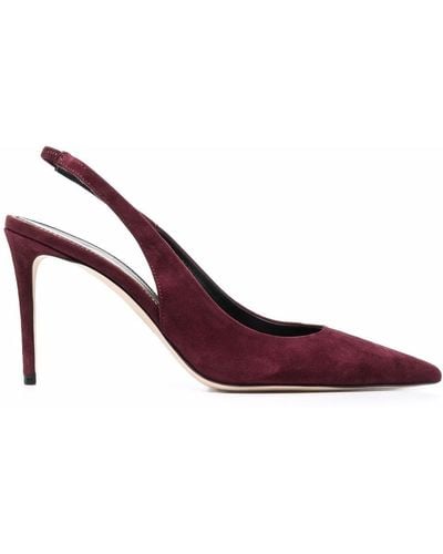 SCAROSSO X Brian Atwood Sutton Slingback Court Shoes - Purple