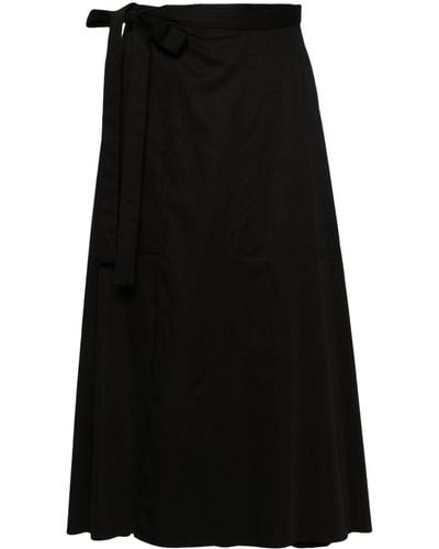 JOSEPH Alix Cotton Skirt - Black