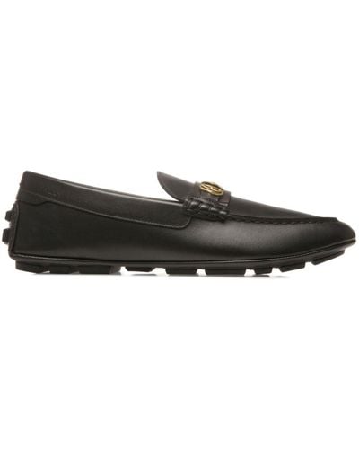 Bally Keeper Leather Boat Shoes - Gray