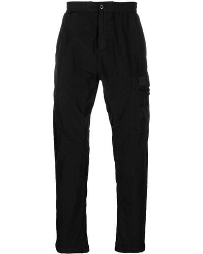 C.P. Company Logo-patch Woven Cargo Trousers - Black
