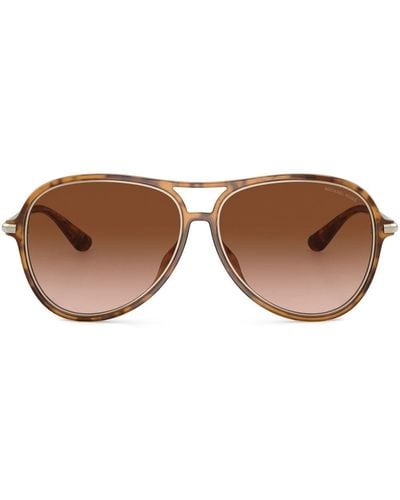 Michael Kors Breckenridge Round-frame Tinted Sunglasses - Brown