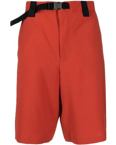 Jacquemus Short Le short Meio à taille ceinturée - Rouge