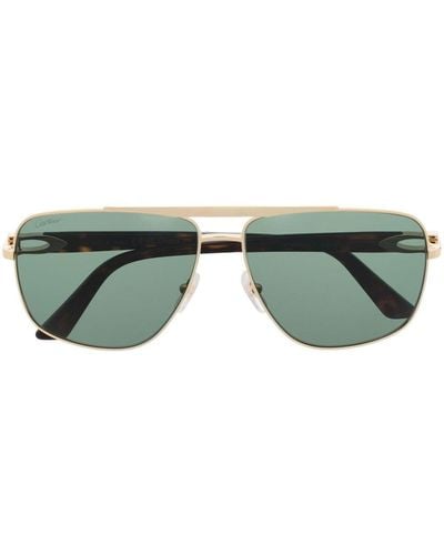 Cartier Gafas de sol con montura wayfarer - Verde