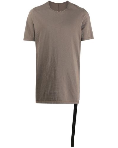 Rick Owens Level Strap-detail T-shirt - Gray