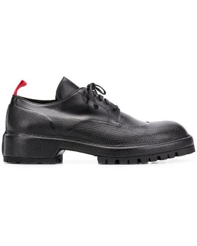 424 Chunky Sole Derby Shoes - Black