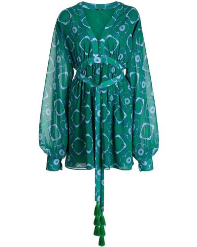 Alexis Mini-jurk Met Geometrische Print - Groen