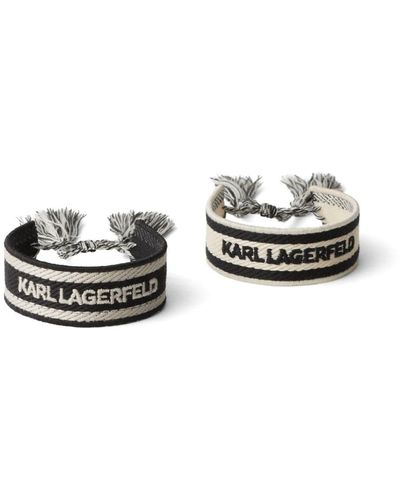 Karl Lagerfeld Set di 2 bracciali Essential - Bianco