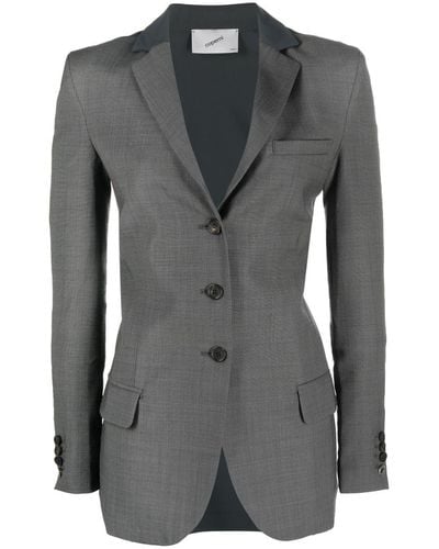 Coperni Blazer ajusté à dos contrastant - Gris