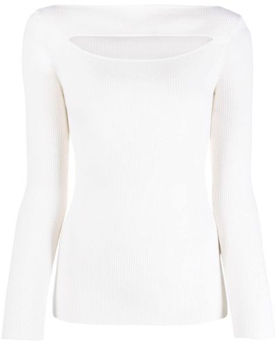 P.A.R.O.S.H. Top con cut-out - Bianco