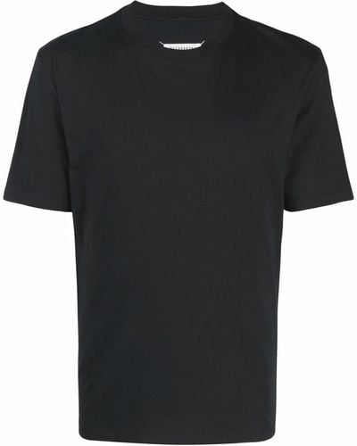 Maison Margiela T-Shirt mit Ziernähten - Schwarz