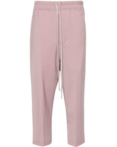 Rick Owens Cropped-Hose mit Bügelfalten - Pink