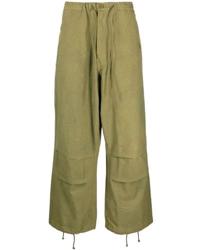 STORY mfg. Pantaloni Paco con coulisse - Verde