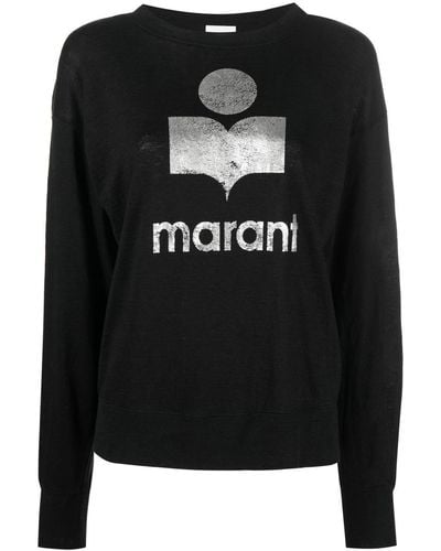 Isabel Marant Sweatshirt aus Leinen - Schwarz