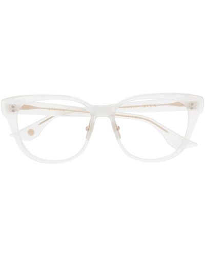 Dita Eyewear Brille mit transparentem Design - Weiß