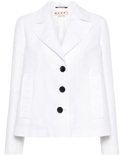 Marni シングルジャケット - ホワイト