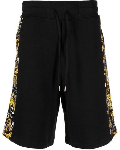 Versace Jeans Couture Bermuda à imprimé baroque - Noir