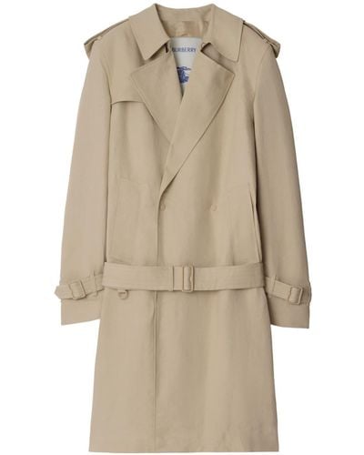 Burberry Belted-waist Trench Coat - Natural