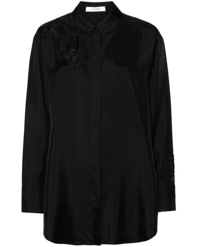 Dorothee Schumacher Sensual Coolness Silk Shirt - Black