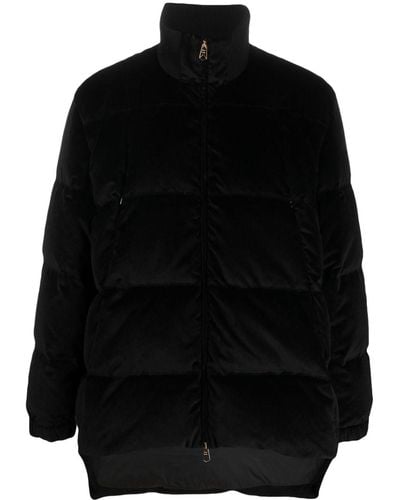 Paul Smith High-neck Zip-up Puffer Jacket - Black